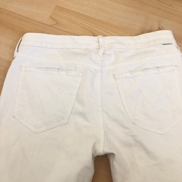 MOTHER White The Looker Ankle Crop Skinny Pants - Picture 7 of 12